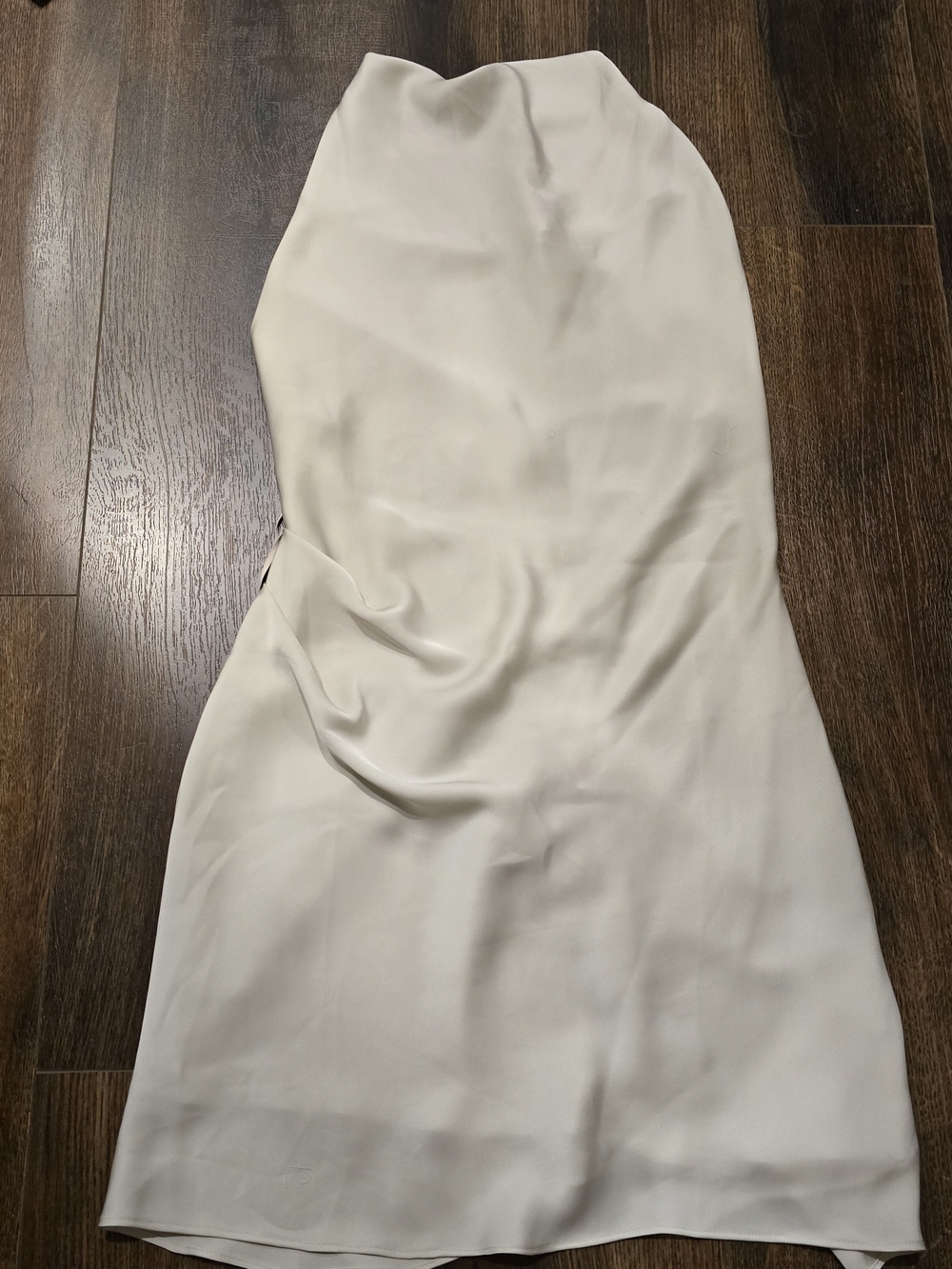 Aritzia Cream Strapless Midi Dress